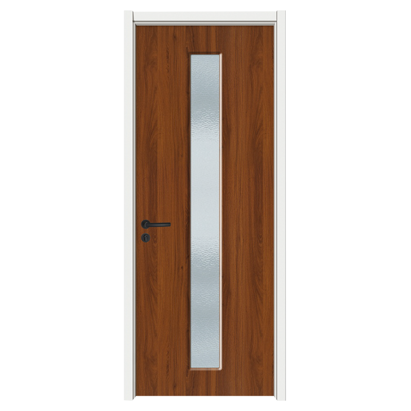 GA20-99B Walnut porta do escritório interior porta de vidro fosco PVC porta de madeira